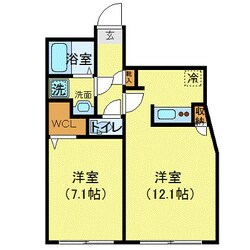 ブランシェ渋谷松見坂WESTの物件間取画像